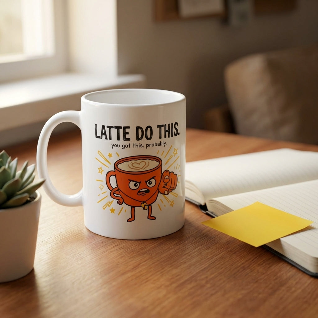 Latte Do This Funny Coffee Motivational Mug for Coffee Lovers