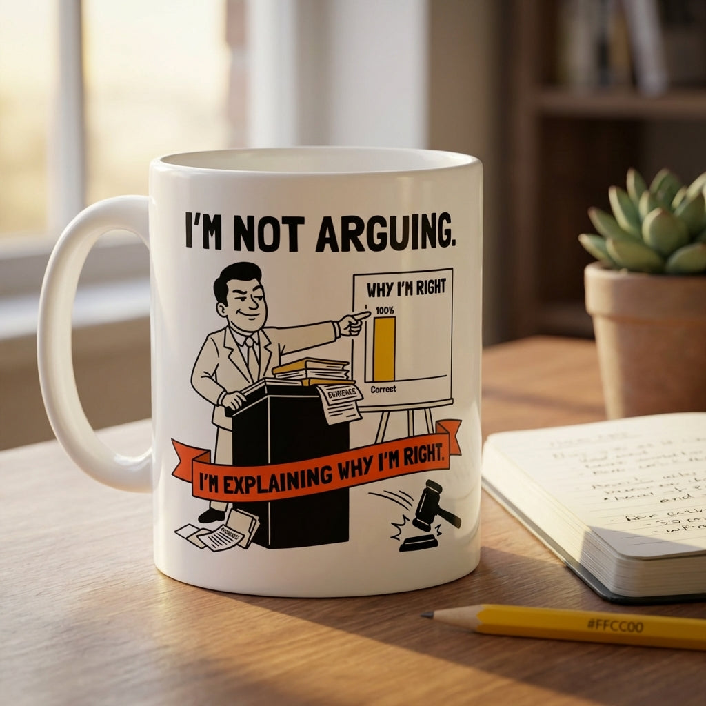 Im Not Arguing Im Explaining Why Im Right Funny Lawyer Mug