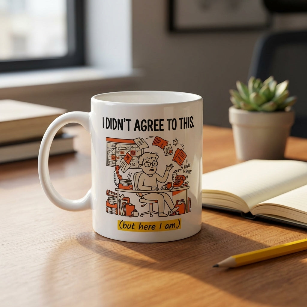I Didnt Agree to This Funny Office Mug for Work Chaos
