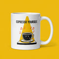Espresso Yourself Funny Coffee Pun Mug for Coffee Lovers
