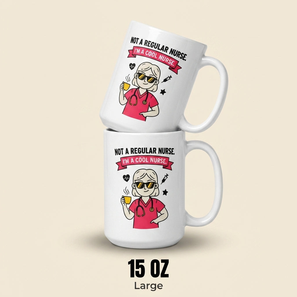 Not a Regular Nurse Im a Cool Nurse Funny Nurse Mug Gift