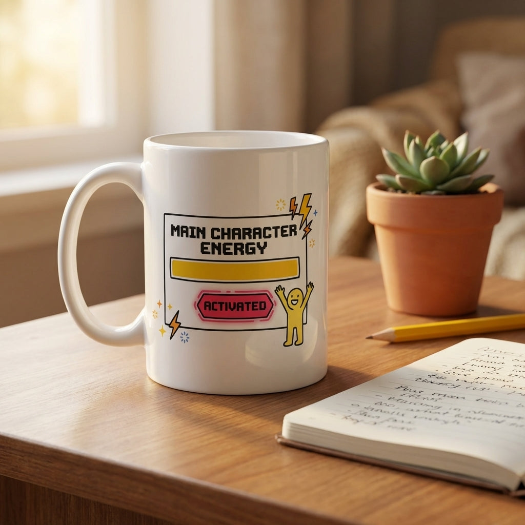 Main Character Energy Activated Funny Mug for Trendy Women