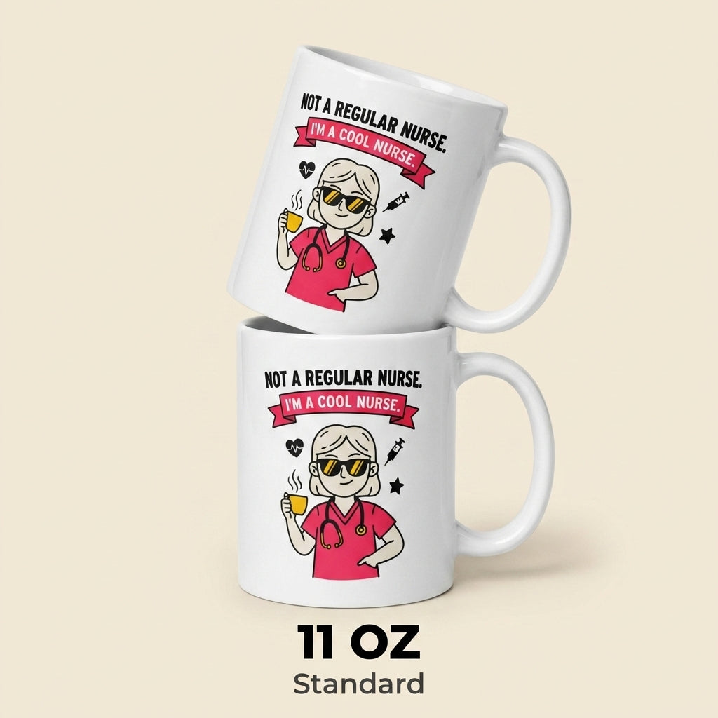 Not a Regular Nurse Im a Cool Nurse Funny Nurse Mug Gift