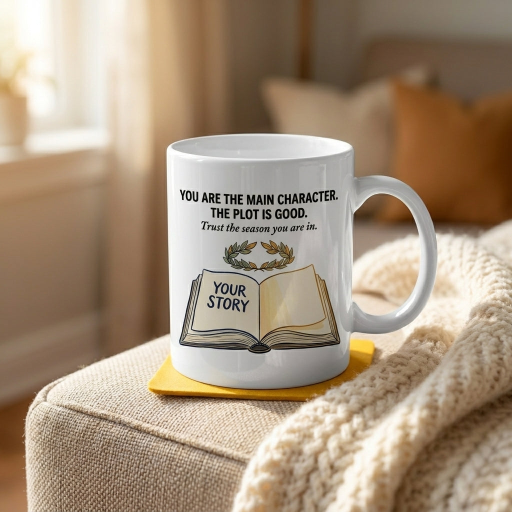 You Are the Main Character Inspirational Book Lover Mug Gift