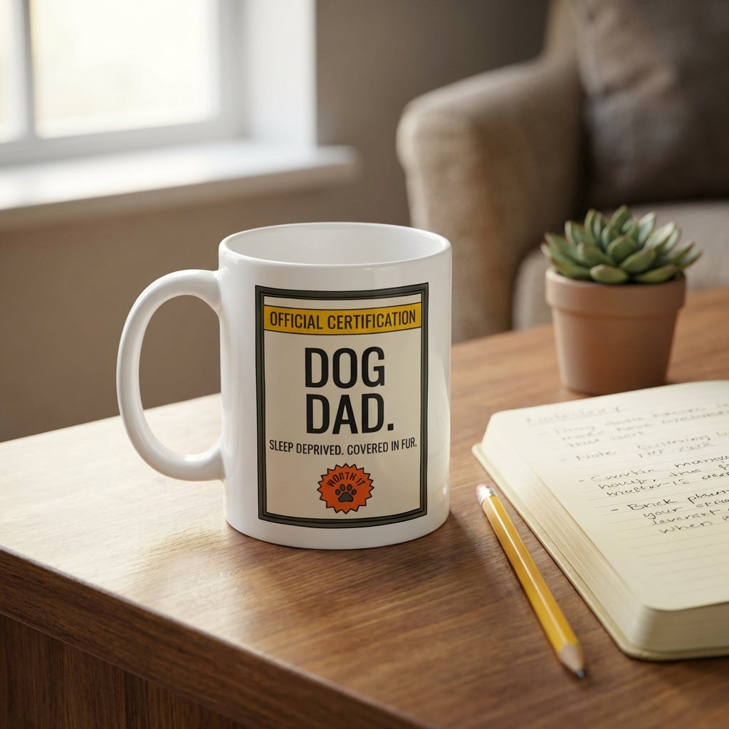 Dog Dad Funny Dog Mug Gift for Dog Dads and Pet Lovers