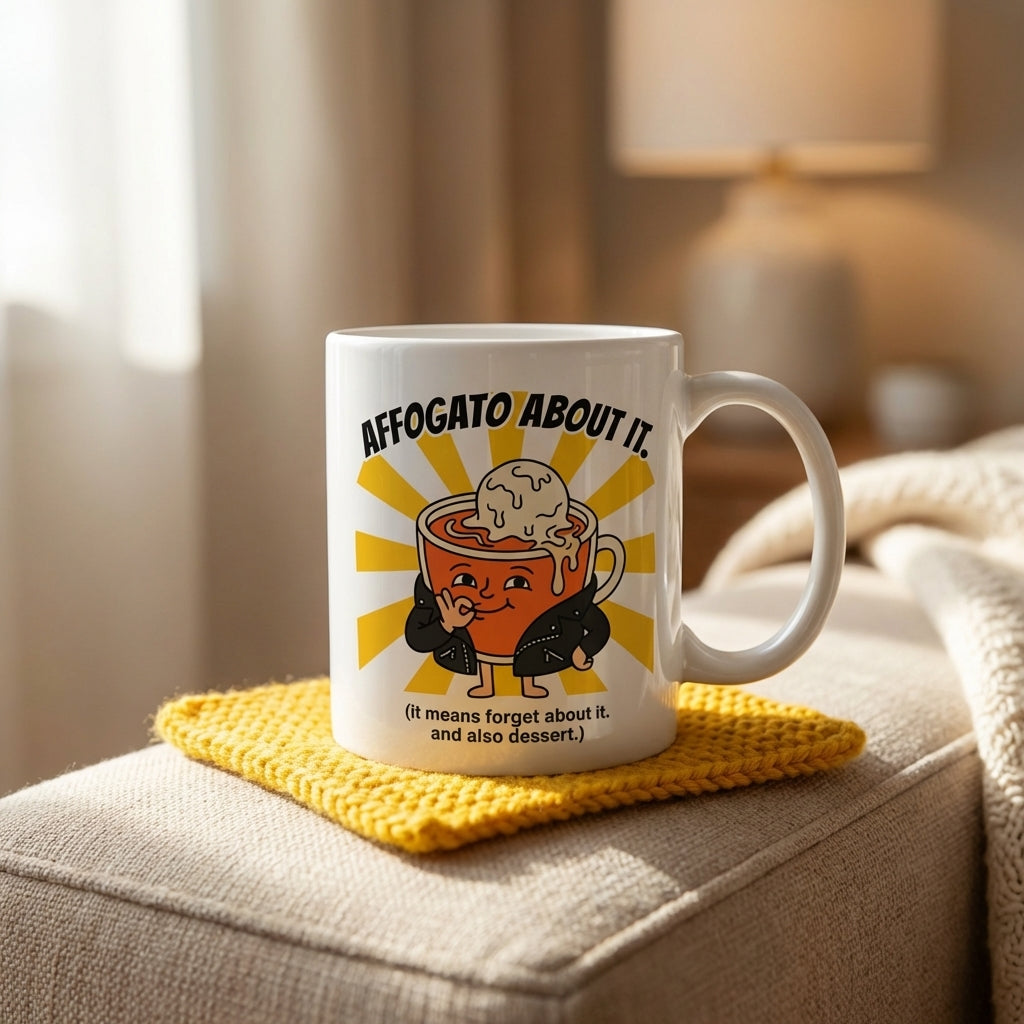 Affogato About It Funny Coffee Dessert Mug for Coffee Lovers