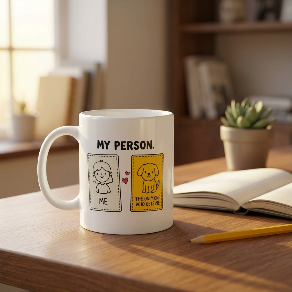 My Person Funny Dog Mug for Dog Lovers and Pet Parents