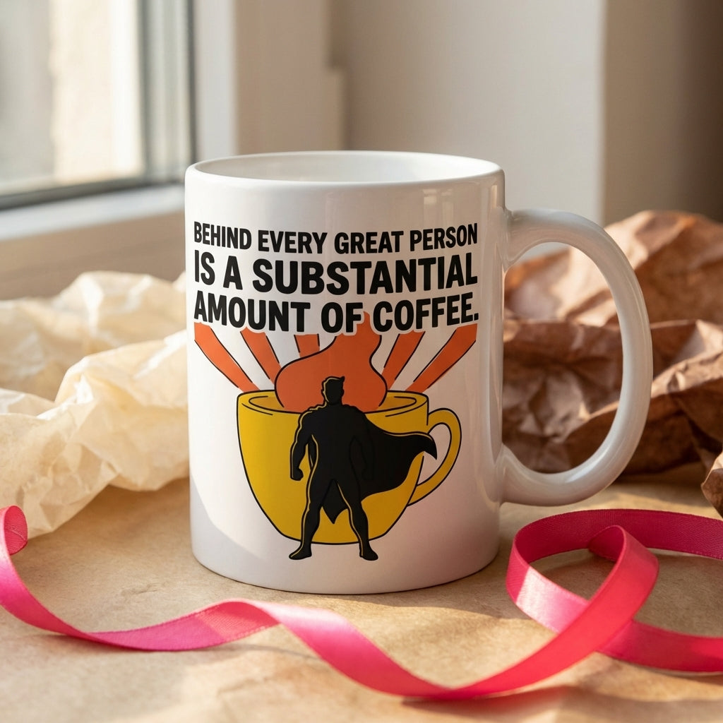 Substantial Amount of Coffee Funny Coffee Mug for Coffee Lovers