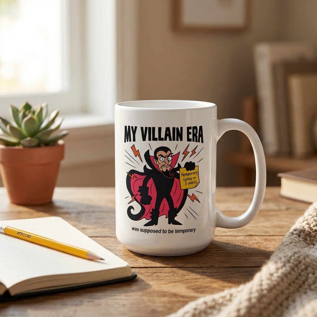 My Villain Era Was Supposed to Be Temporary Funny Mug for Sarcastic People