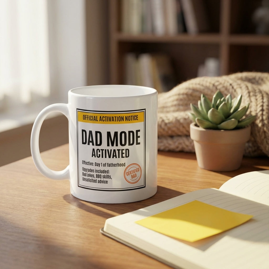 Dad Mode Activated Funny Father’s Day Mug Gift for Dad