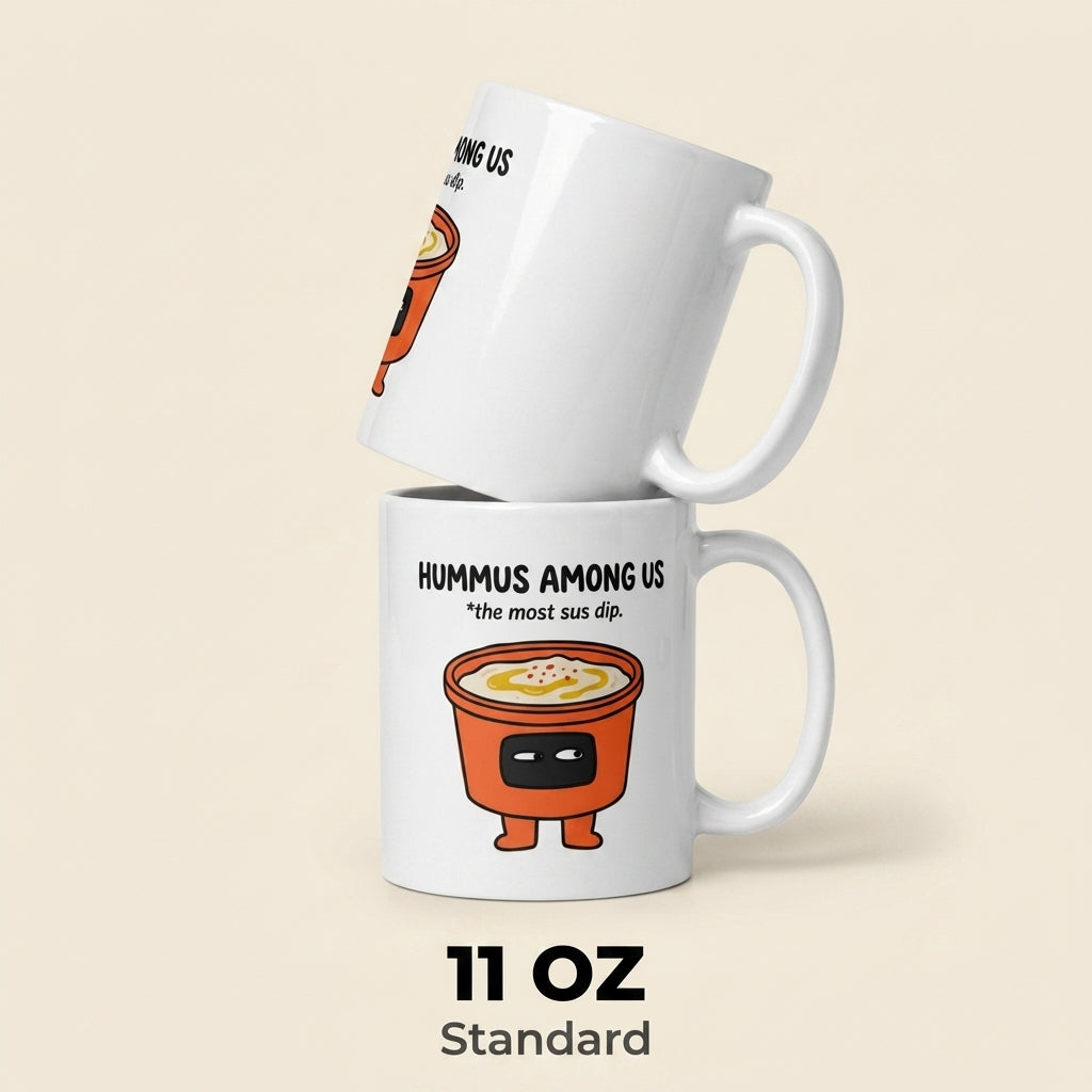 Hummus Among Us Funny Food Pun Mug for Dip Lovers