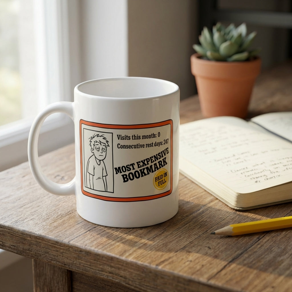 Most Expensive Bookmark Funny Book Lover Mug for Readers