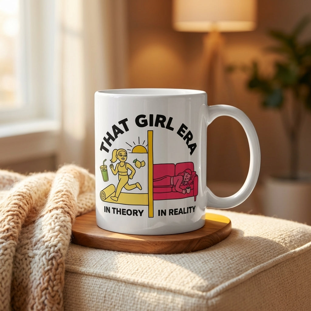 That Girl Era Funny Wellness Mug for Women and Cozy Girls