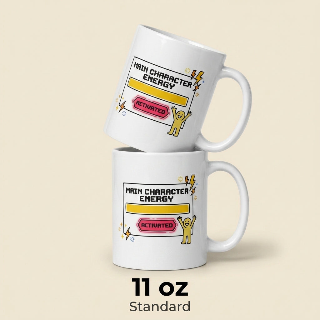 Main Character Energy Activated Funny Mug for Trendy Women
