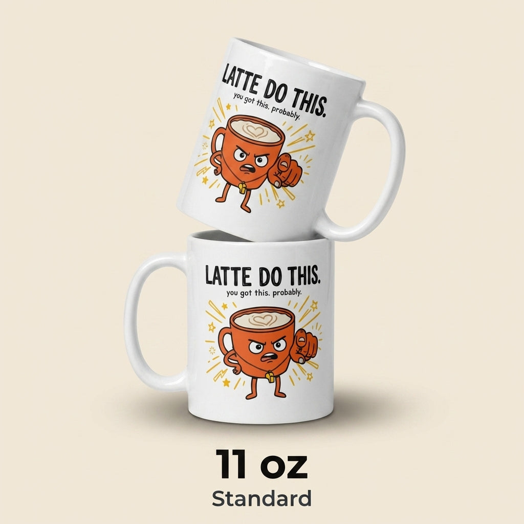 Latte Do This Funny Coffee Motivational Mug for Coffee Lovers