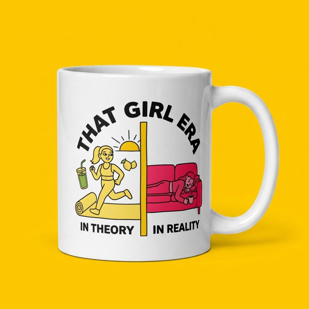 That Girl Era Funny Wellness Mug for Women and Cozy Girls