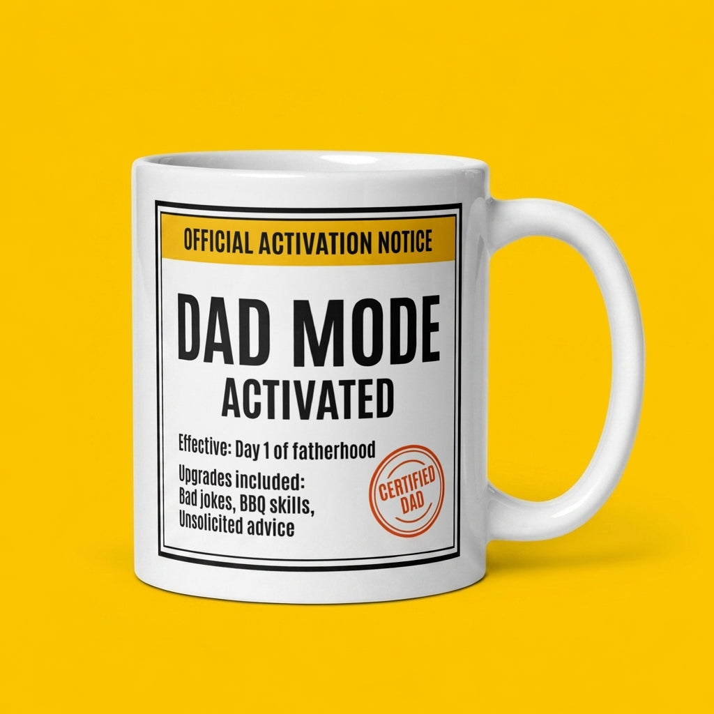 Dad Mode Activated Funny Father’s Day Mug Gift for Dad