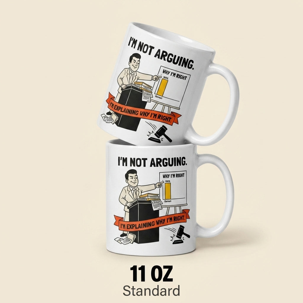 Im Not Arguing Im Explaining Why Im Right Funny Lawyer Mug