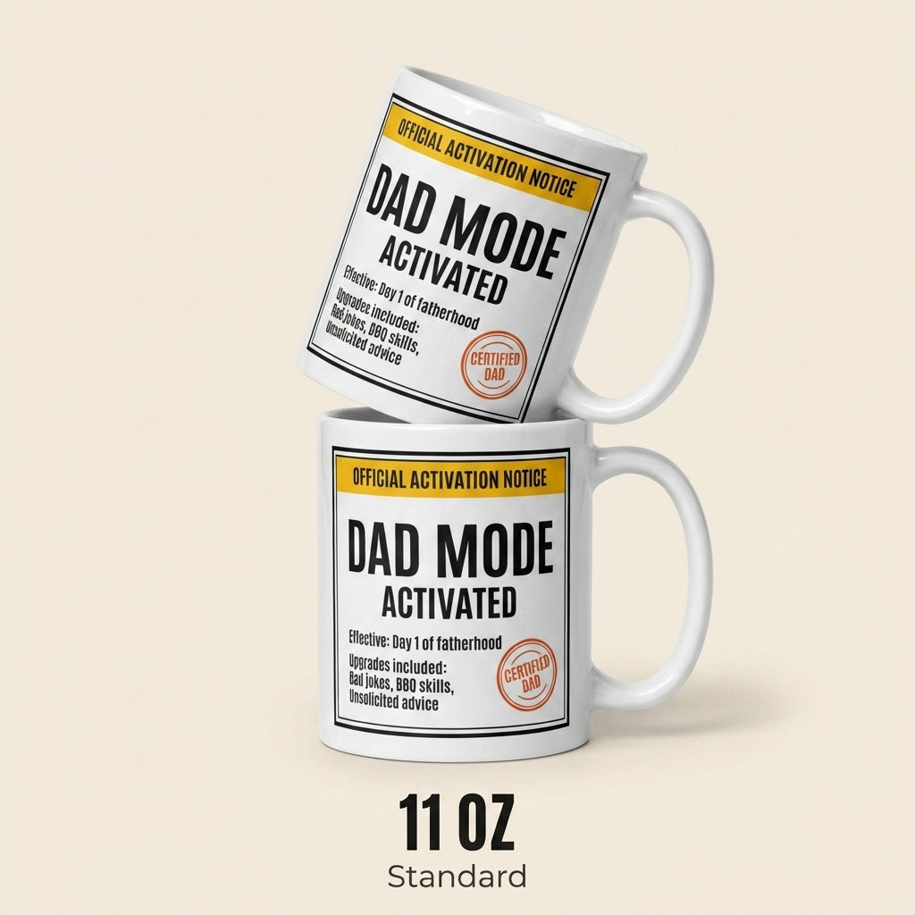 Dad Mode Activated Funny Father’s Day Mug Gift for Dad