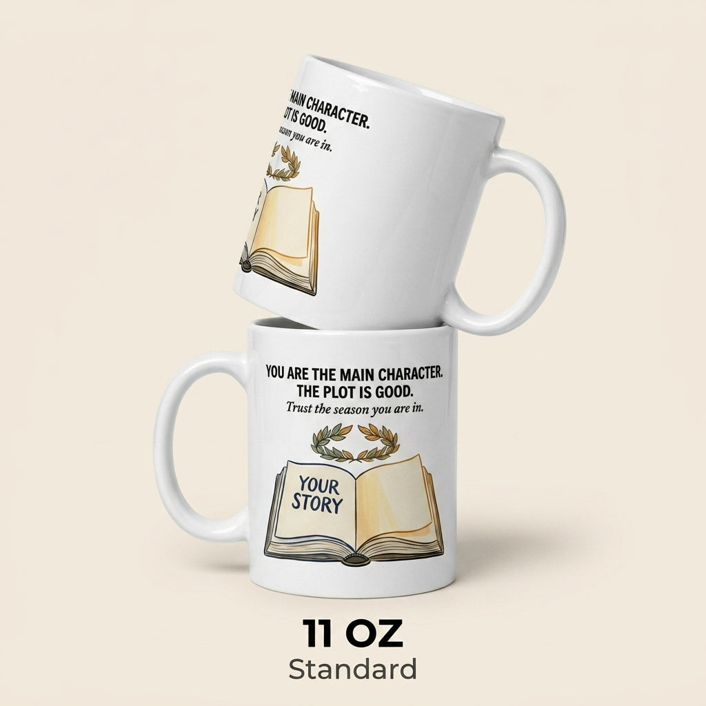 You Are the Main Character Inspirational Book Lover Mug Gift