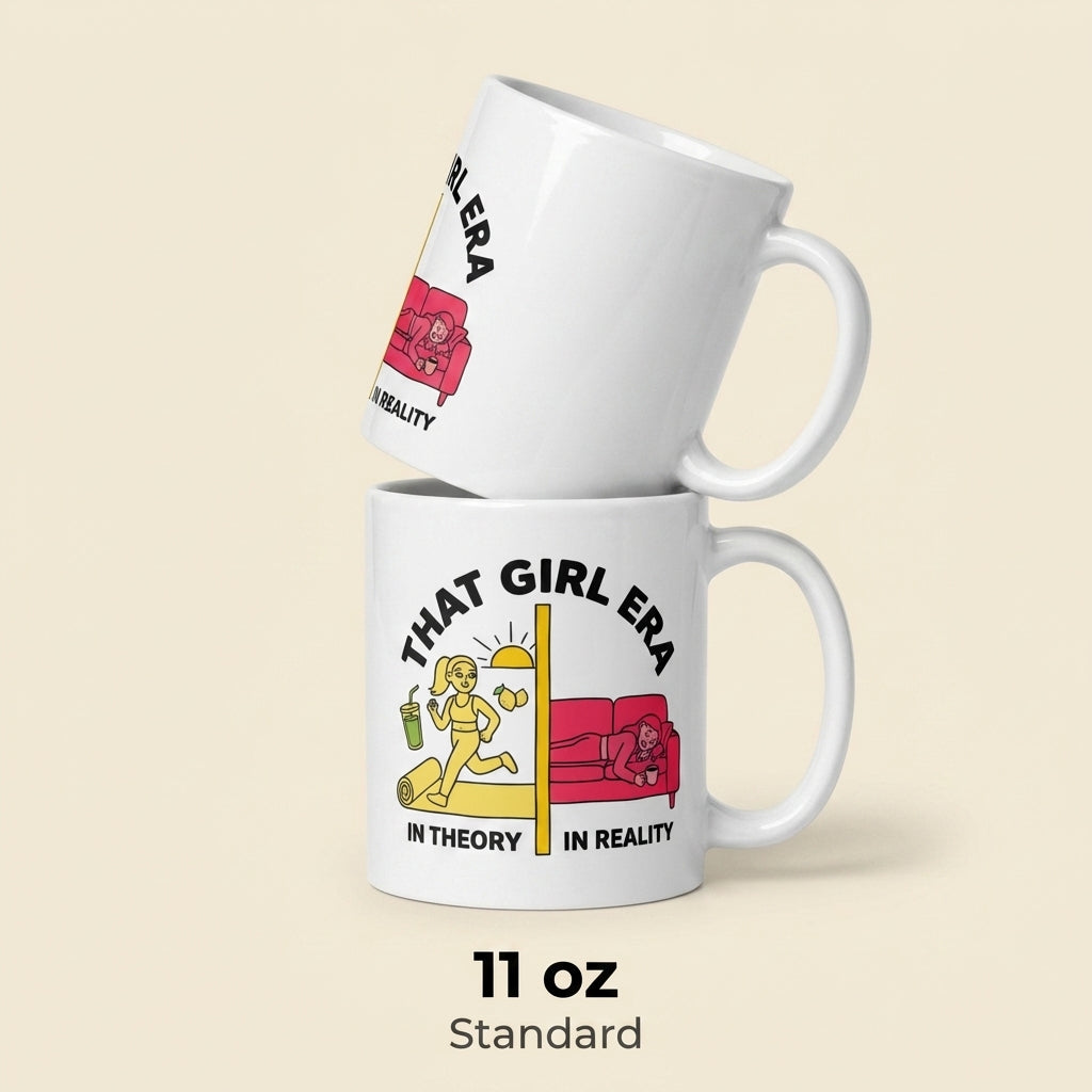 That Girl Era Funny Wellness Mug for Women and Cozy Girls