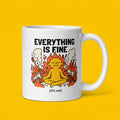 Everything Is Fine It’s Not Funny Anxiety Coffee Mug for Coworkers