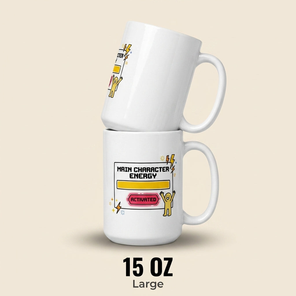 Main Character Energy Activated Funny Mug for Trendy Women