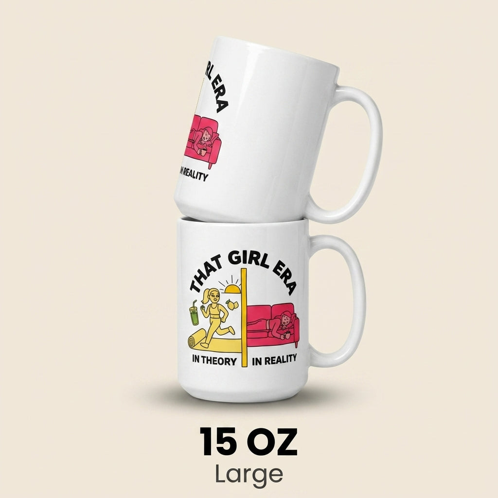 That Girl Era Funny Wellness Mug for Women and Cozy Girls