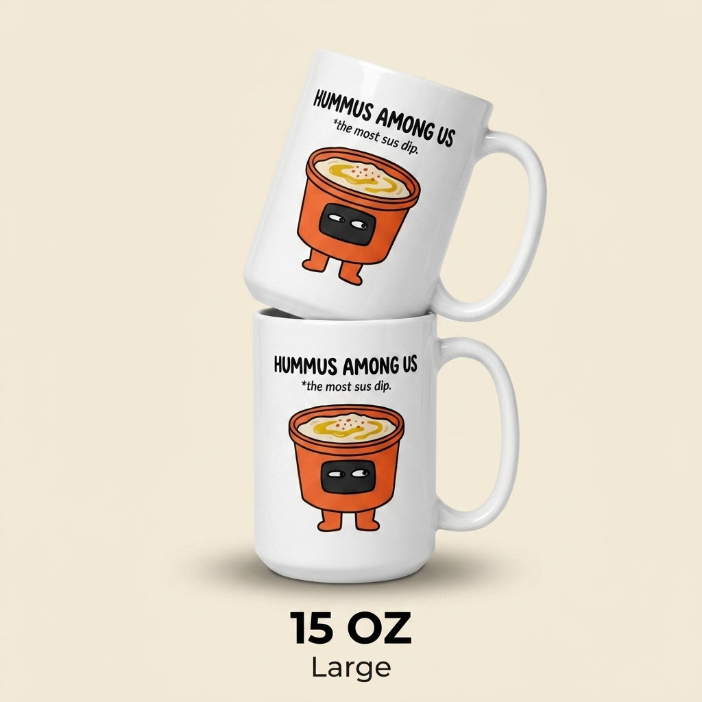 Hummus Among Us Funny Food Pun Mug for Dip Lovers
