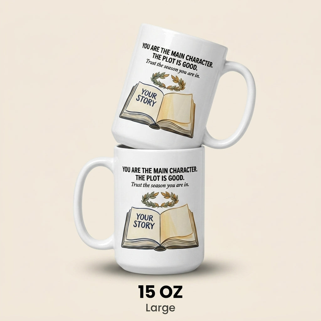 You Are the Main Character Inspirational Book Lover Mug Gift