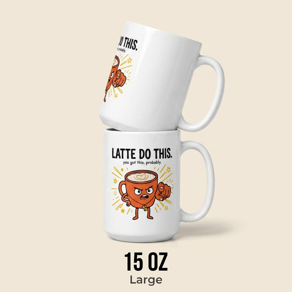Latte Do This Funny Coffee Motivational Mug for Coffee Lovers
