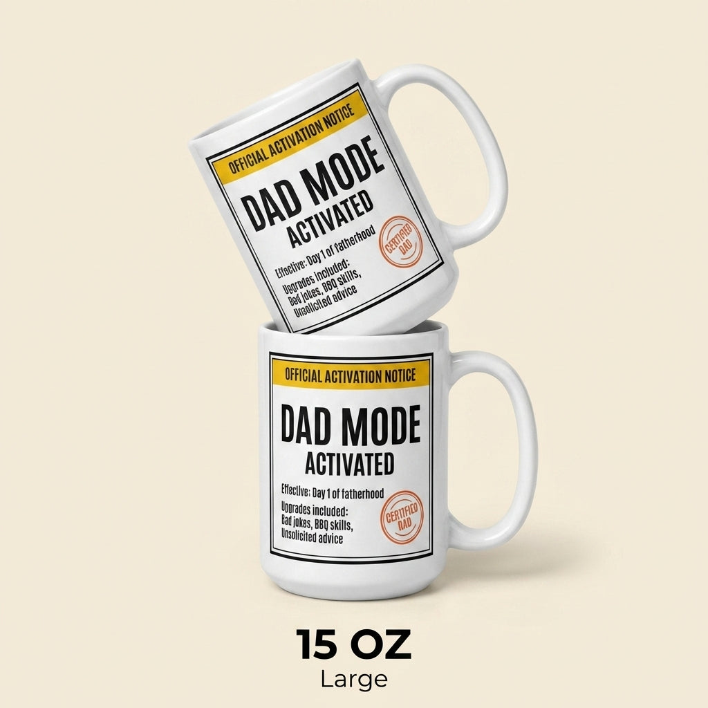 Dad Mode Activated Funny Father’s Day Mug Gift for Dad