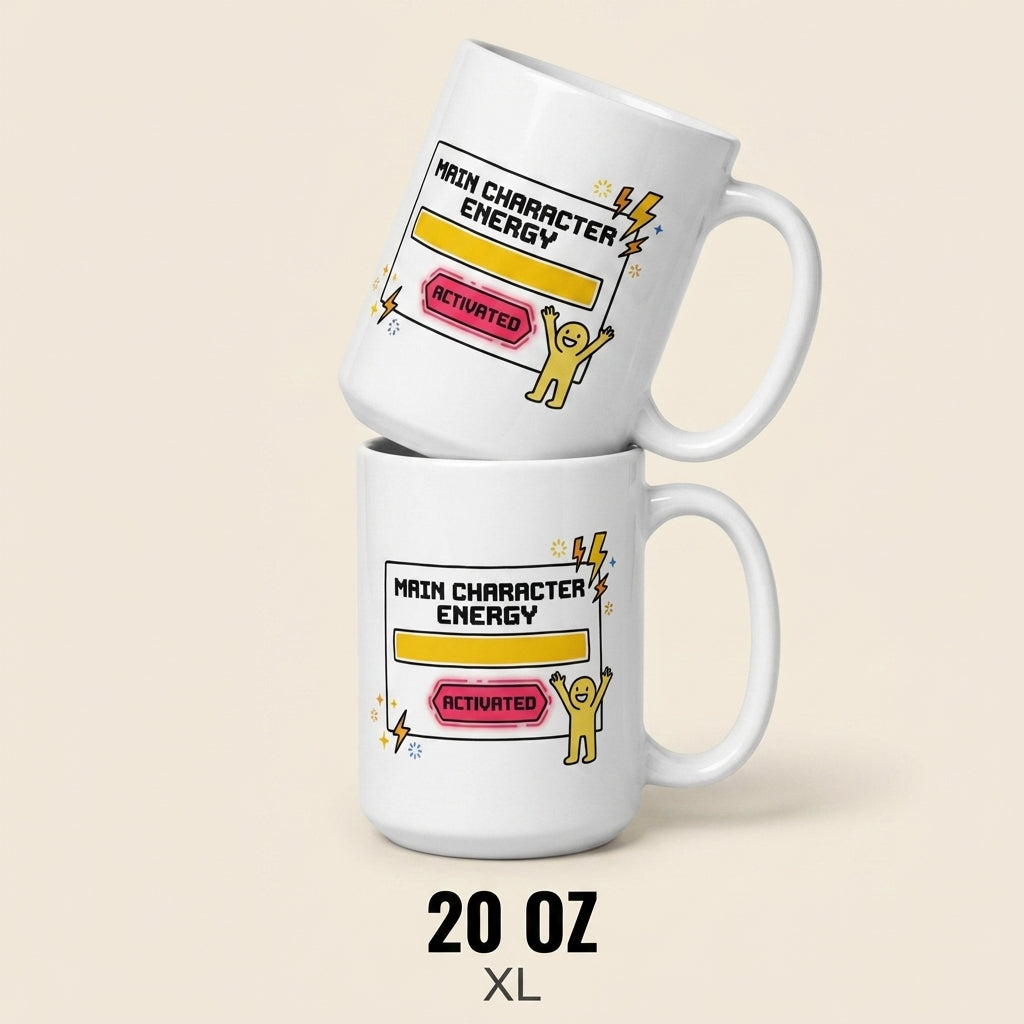 Main Character Energy Activated Funny Mug for Trendy Women