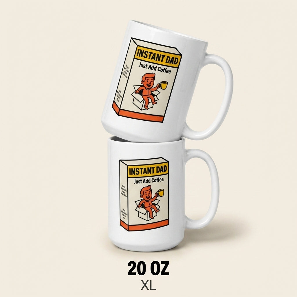 Instant Dad Just Add Coffee Funny Father’s Day Mug Gift for Dad