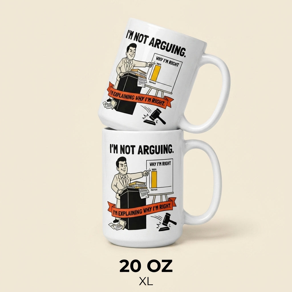 Im Not Arguing Im Explaining Why Im Right Funny Lawyer Mug