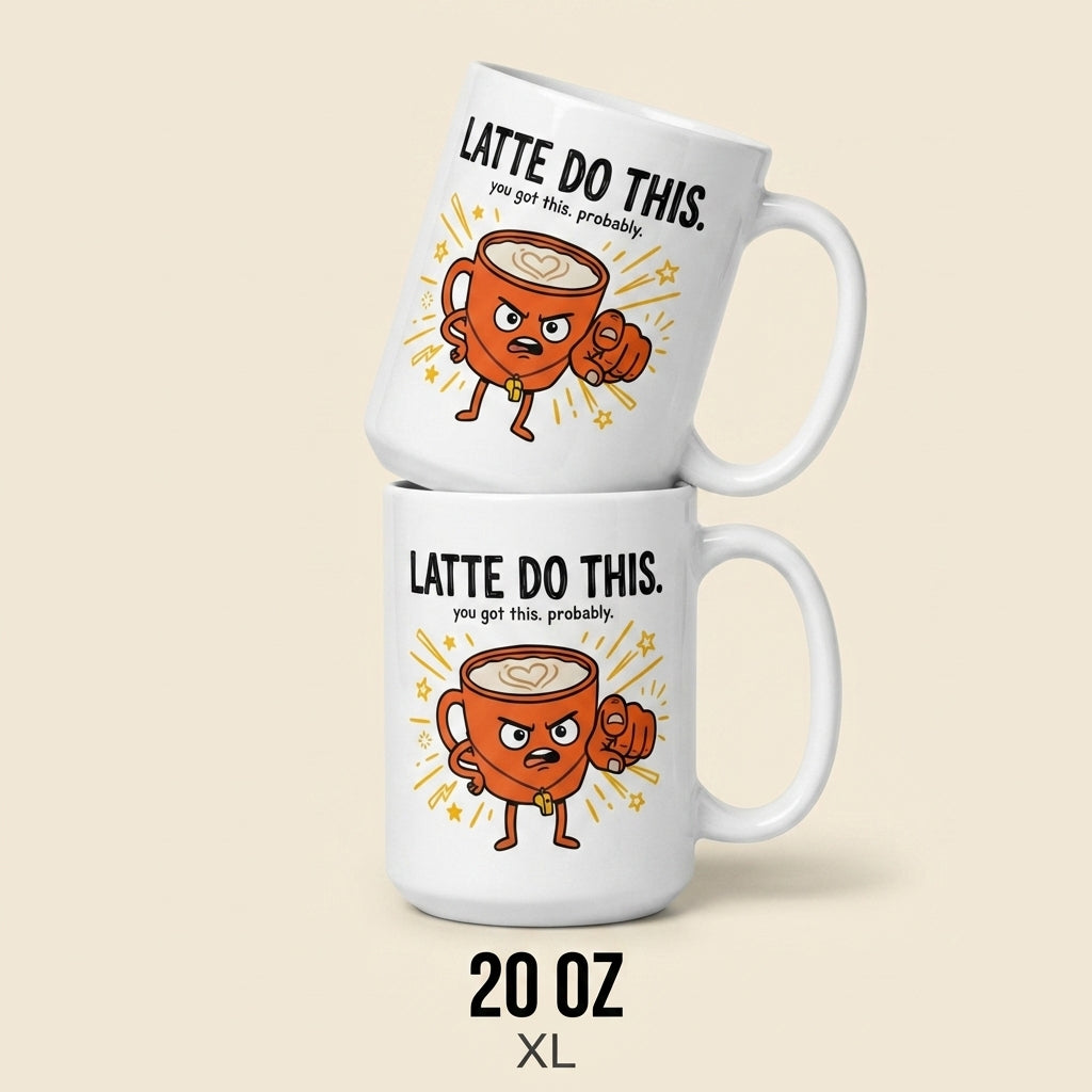 Latte Do This Funny Coffee Motivational Mug for Coffee Lovers