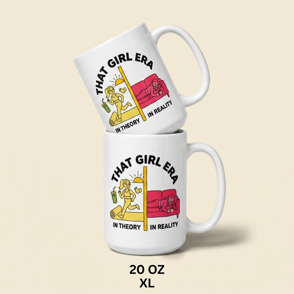 That Girl Era Funny Wellness Mug for Women and Cozy Girls