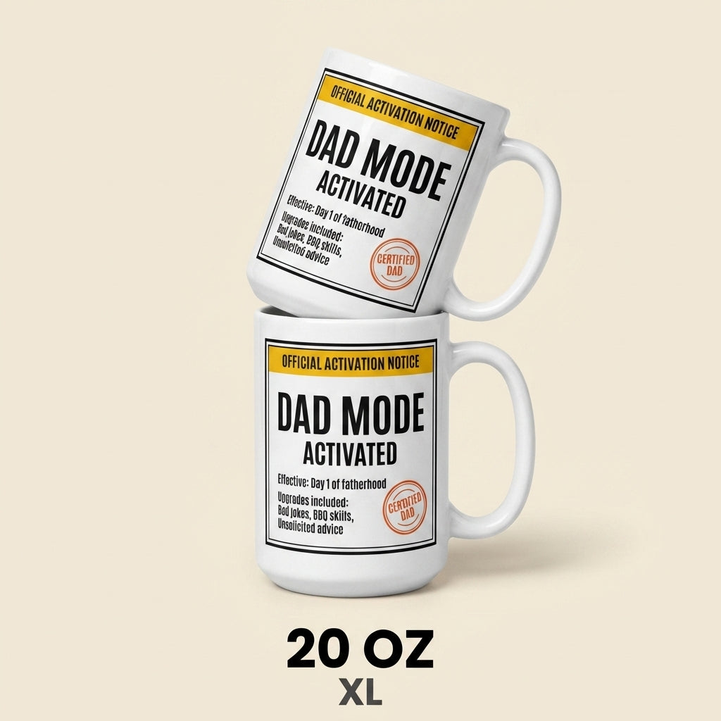 Dad Mode Activated Funny Father’s Day Mug Gift for Dad