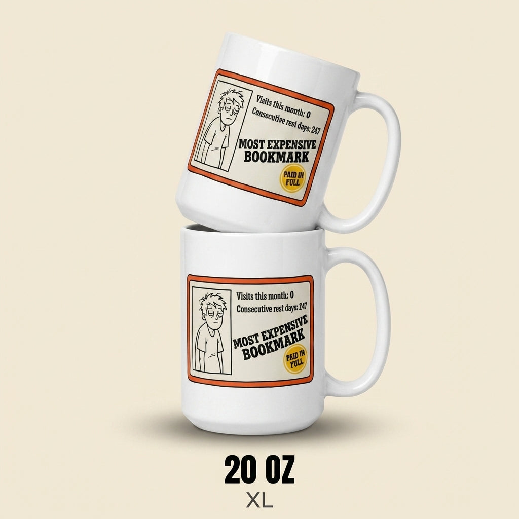 Most Expensive Bookmark Funny Book Lover Mug for Readers