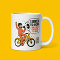 I Biked to Work Mug Funny Cyclist Coffee Cup Bike Lover Gift Cycling Humor Mug